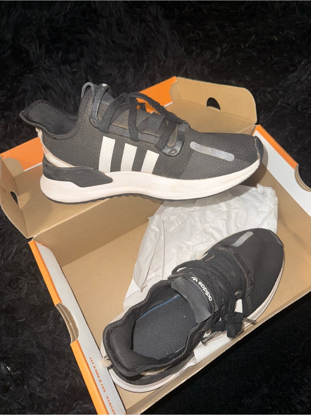 Adidas u path black running shoes